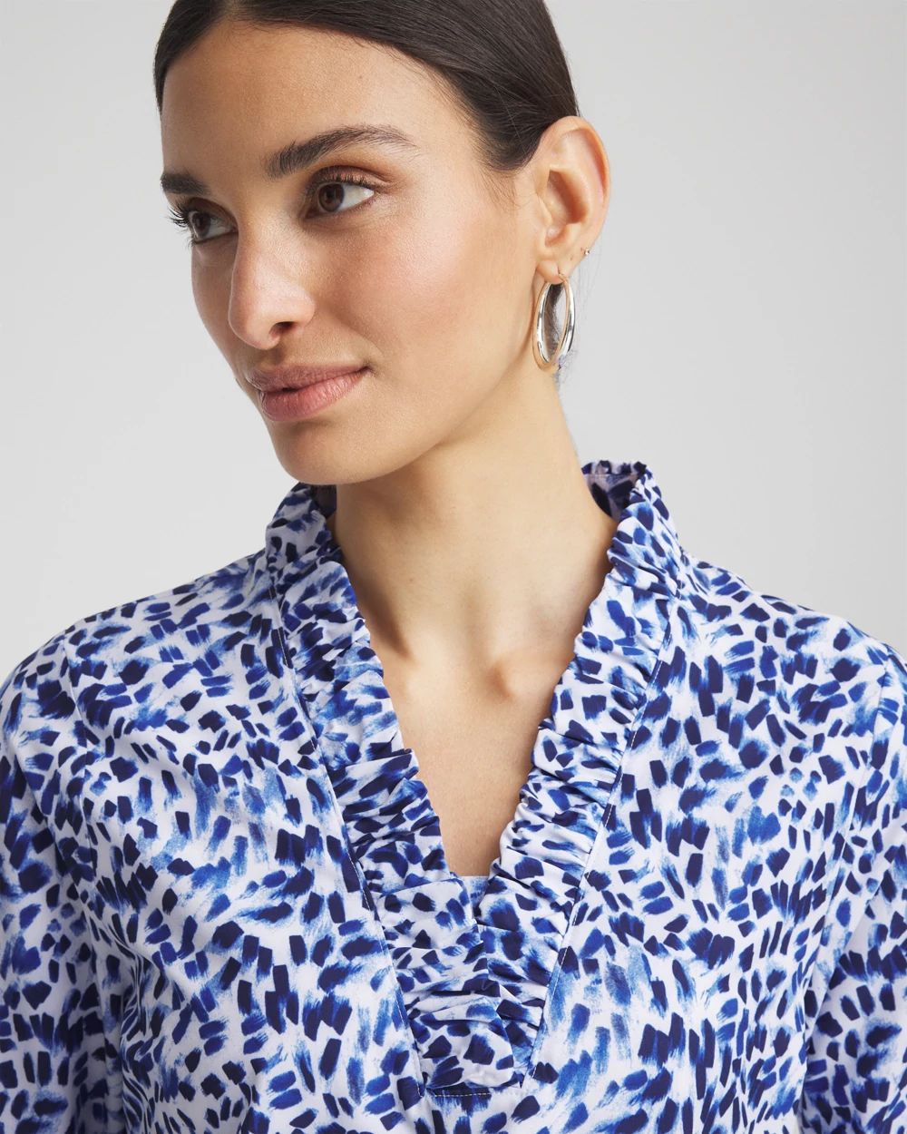 Zenergy® UPF V-Neck Ruffle Top | Chico's